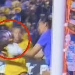 Ohale Osinachi agarró el esférico con la mano para evitar la llegada de las rivales.