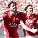 El debut de Mateo Chávez en la Eredivisie fue en un duelo de AZ Alkmaar vs Groningen.
