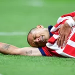 El ex delantero del Manchester United no ha podido jugar con el cuadro rojiblanco desde una lesión muscular el pasado 19 de julio.