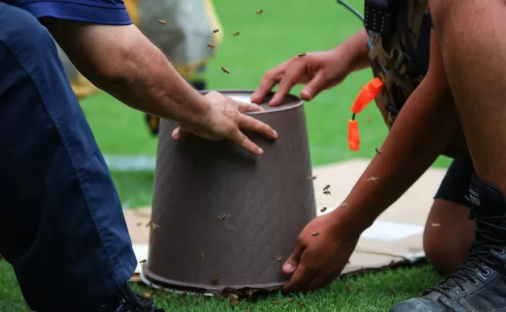 Aproximadamente 15 minutos fue el tiempo que duró el encuentro parado.