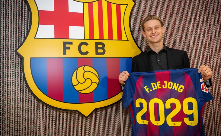 Desde su llegada en 2019 desde el Ajax, De Jong ha alternado altibajos con momentos de brillo. La temporada pasada recuperó protagonismo compartiendo mediocampo con Pedri y aportando equilibrio al equipo.