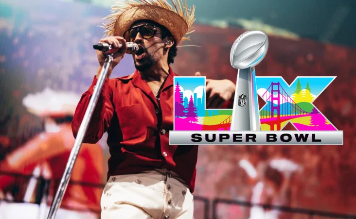 El medio tiempo, donde aparecerá Bad Bunny, se estima entre las 7:00 y 8:30 de la noche (hora del centro).