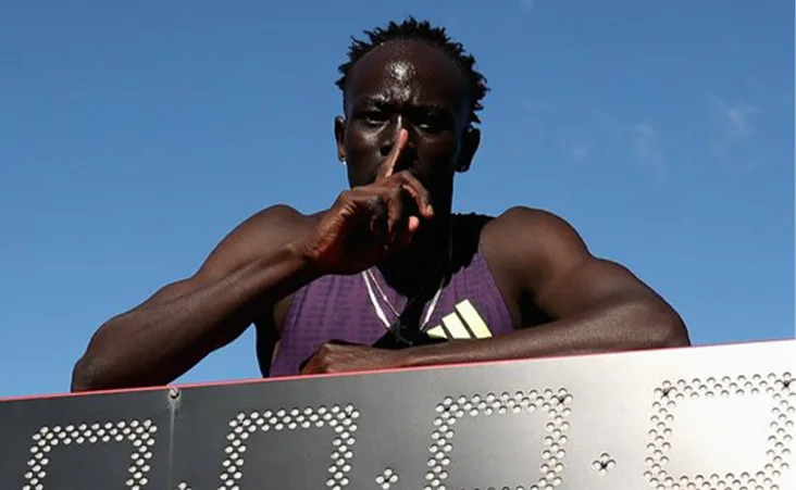 Tras la carrera, el joven velocista reconoció la importancia del momento.