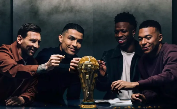 La empresa reunió a figuras de talla internacional como Lionel Messi, Cristiano Ronaldo, Kylian Mbappé y Vinícius Júnior.